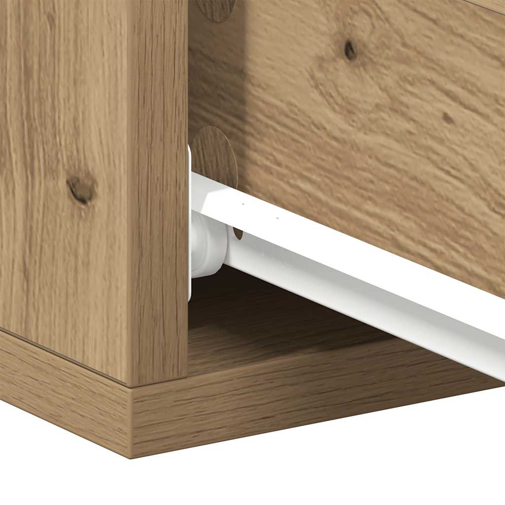 vidaXL Pływająca szafka nocna Artisan Oak 40x32x15 cm Drewno klejone