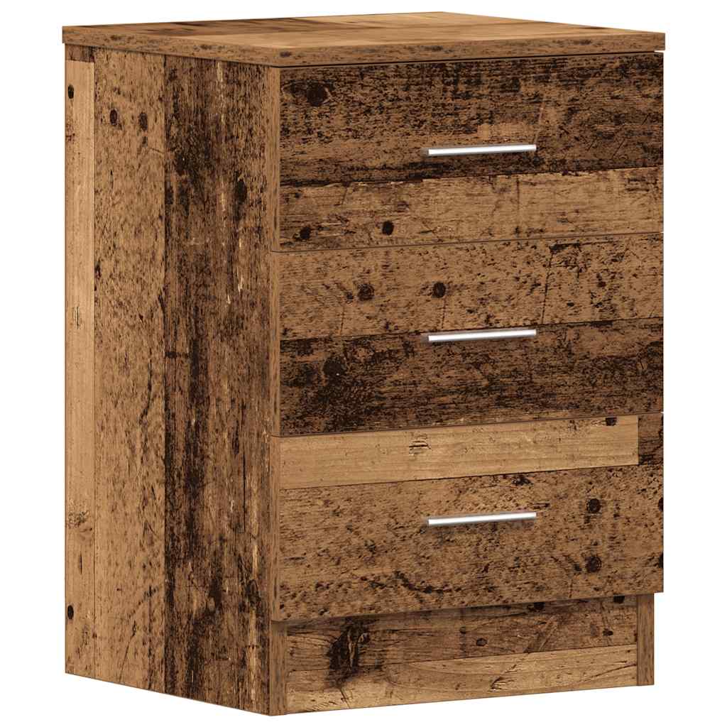 vidaXL Szafka nocna Stare drewno 38x35x55 cm Drewno klejone