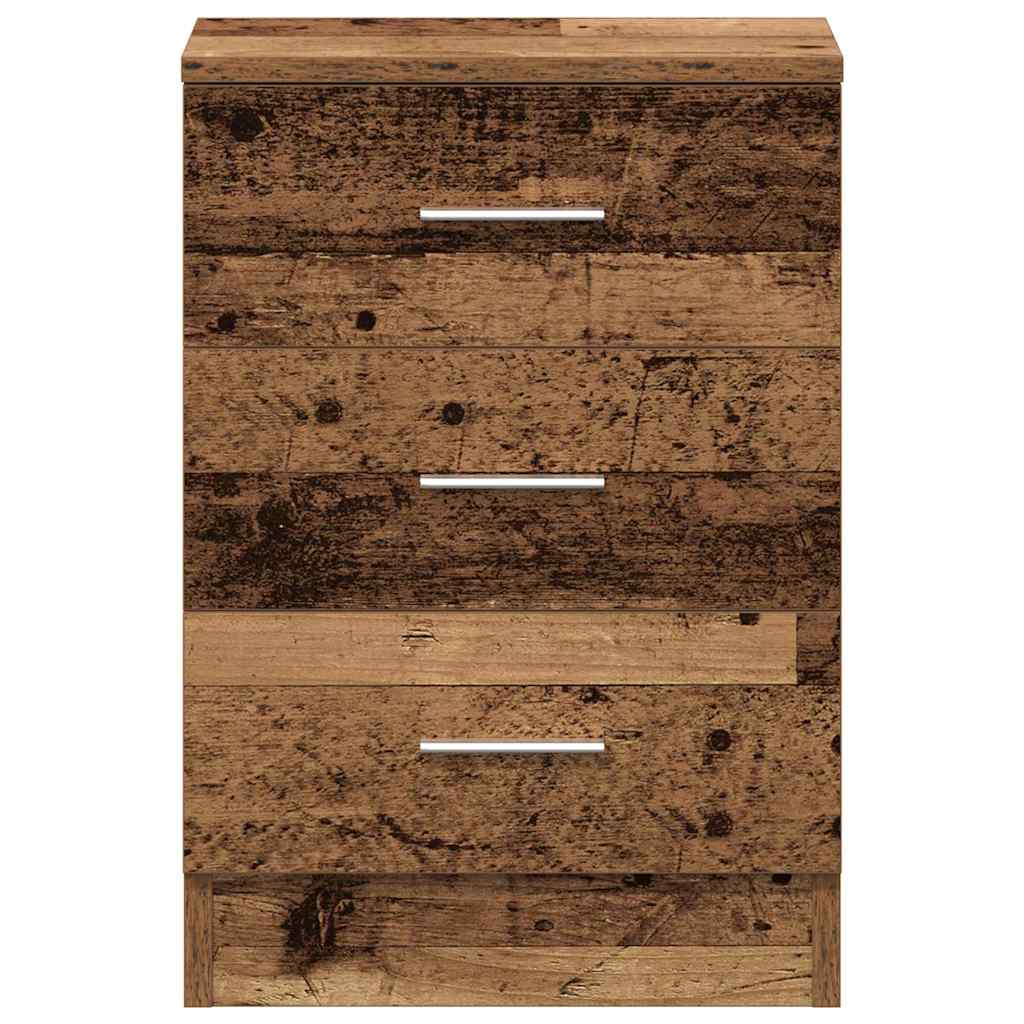 vidaXL Szafka nocna Stare drewno 38x35x55 cm Drewno klejone