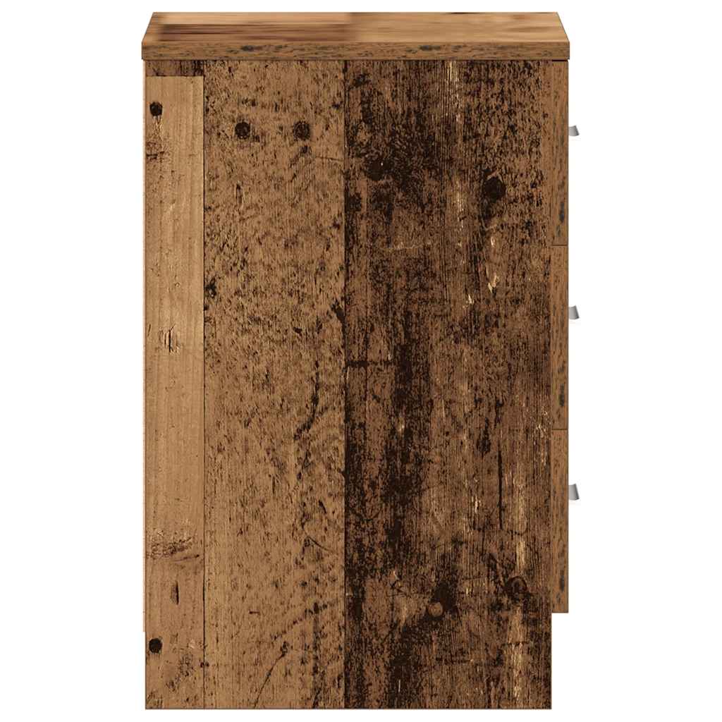 vidaXL Szafka nocna Stare drewno 38x35x55 cm Drewno klejone