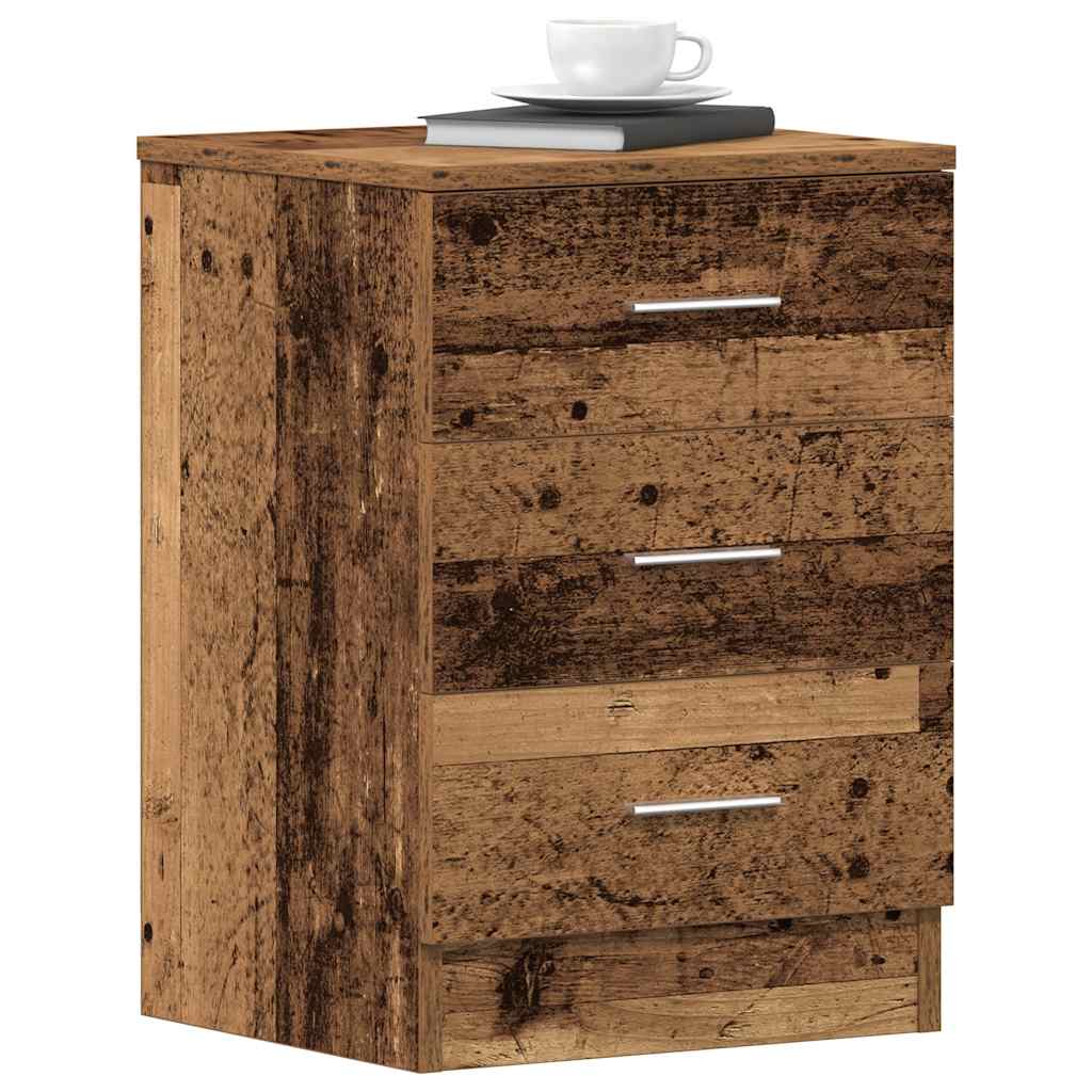 vidaXL Szafka nocna Stare drewno 38x35x55 cm Drewno klejone
