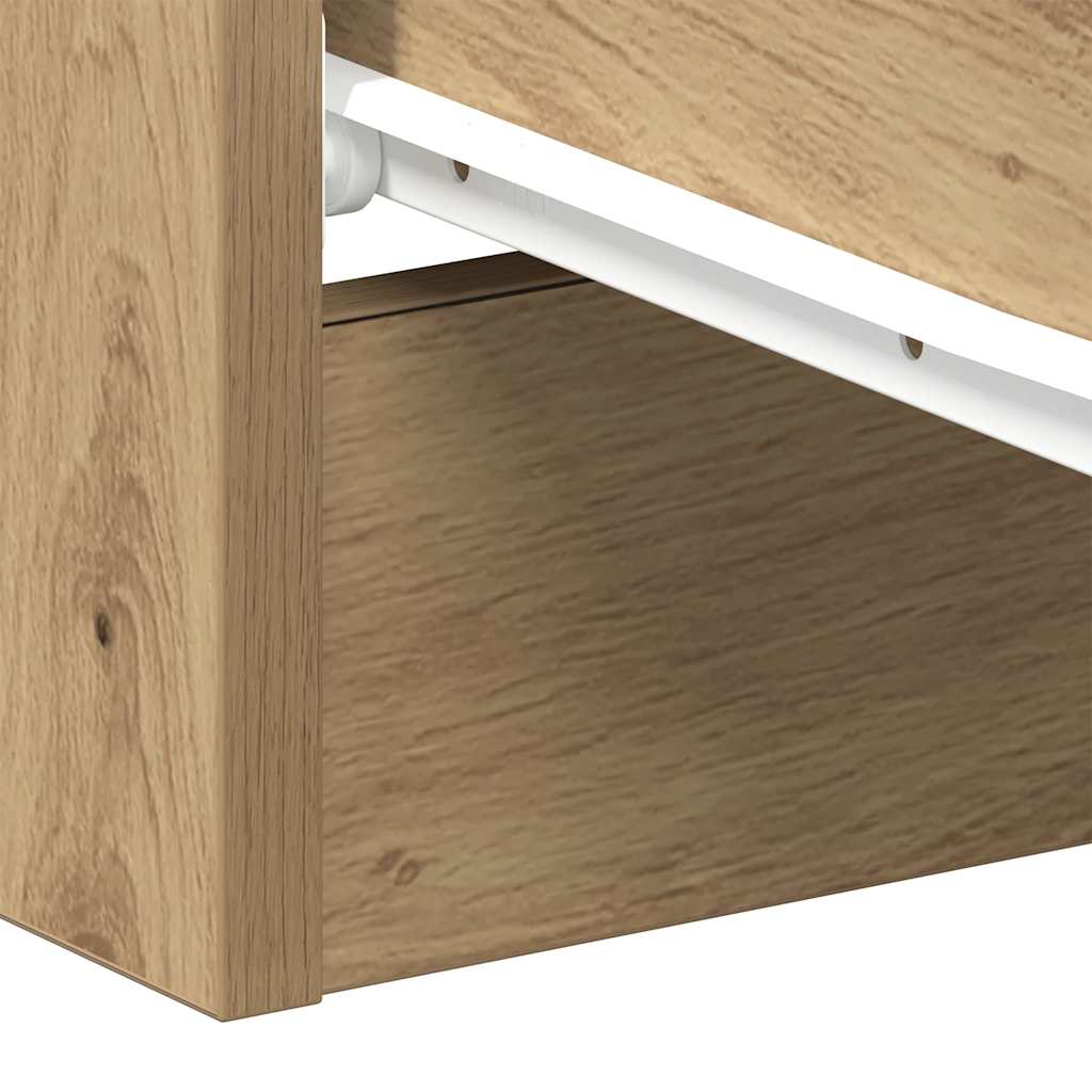 vidaXL Szafka nocna Artisan Oak 38x35x55 cm Drewno klejone