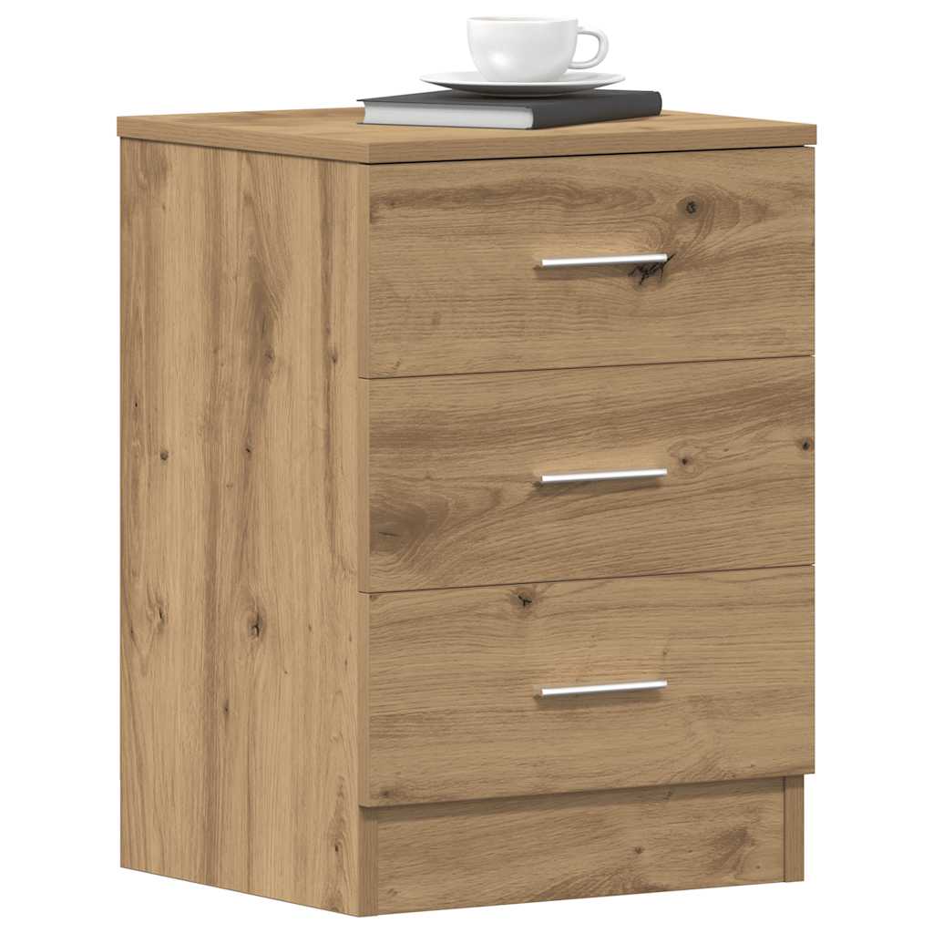 vidaXL Szafka nocna Artisan Oak 38x35x55 cm Drewno klejone