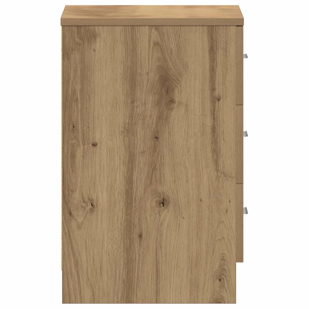vidaXL Szafki nocne 2 szt. Dąb rzemieślniczy 38x35x55cm Drewno klejone