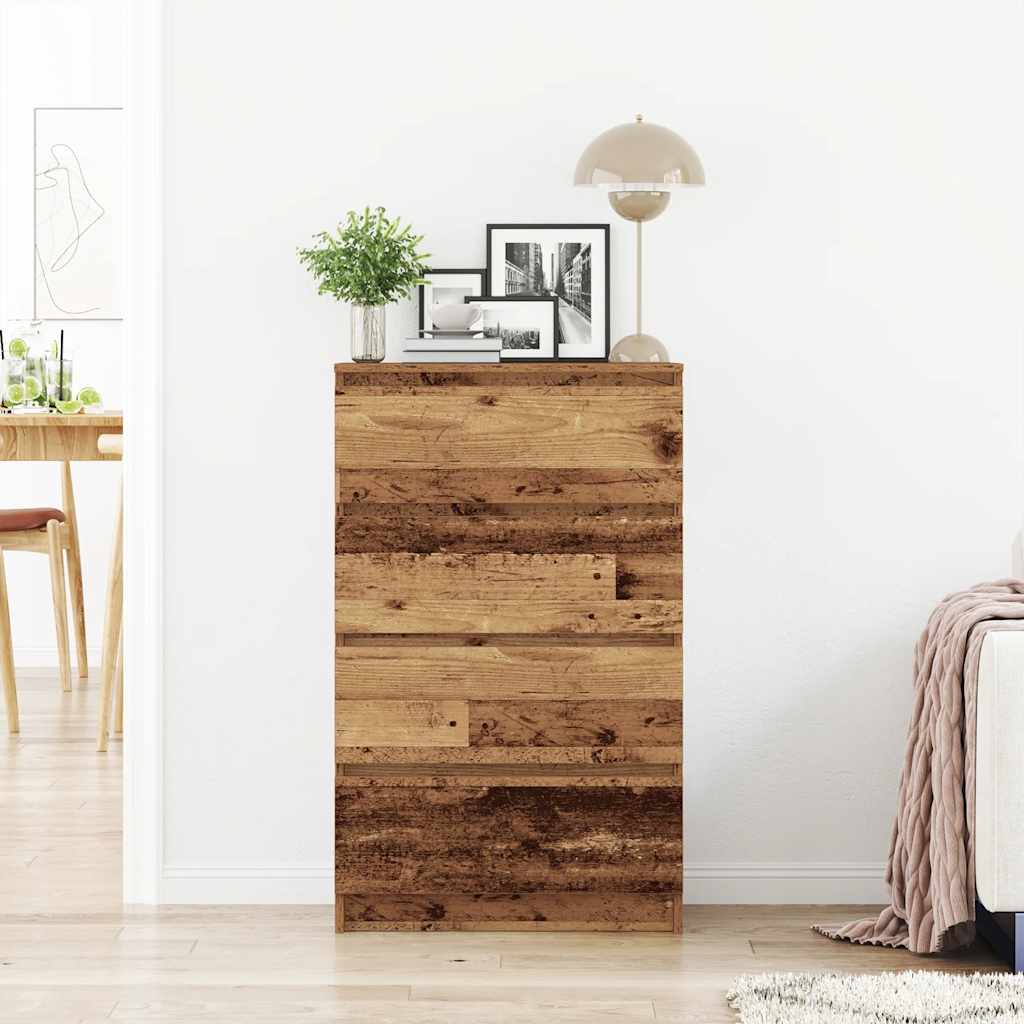 vidaXL Komoda Stare drewno 60x35x98,5 cm Drewno klejone