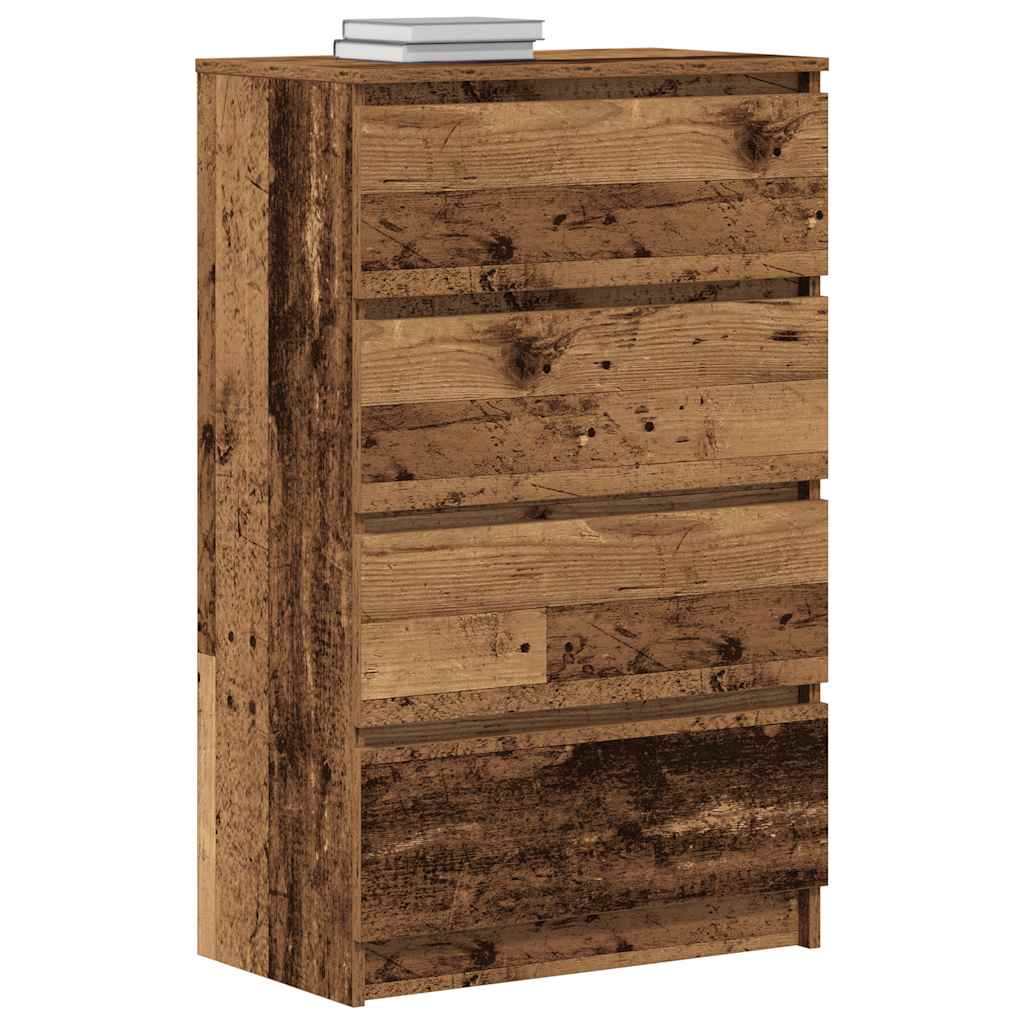 vidaXL Komoda Stare drewno 60x35x98,5 cm Drewno klejone