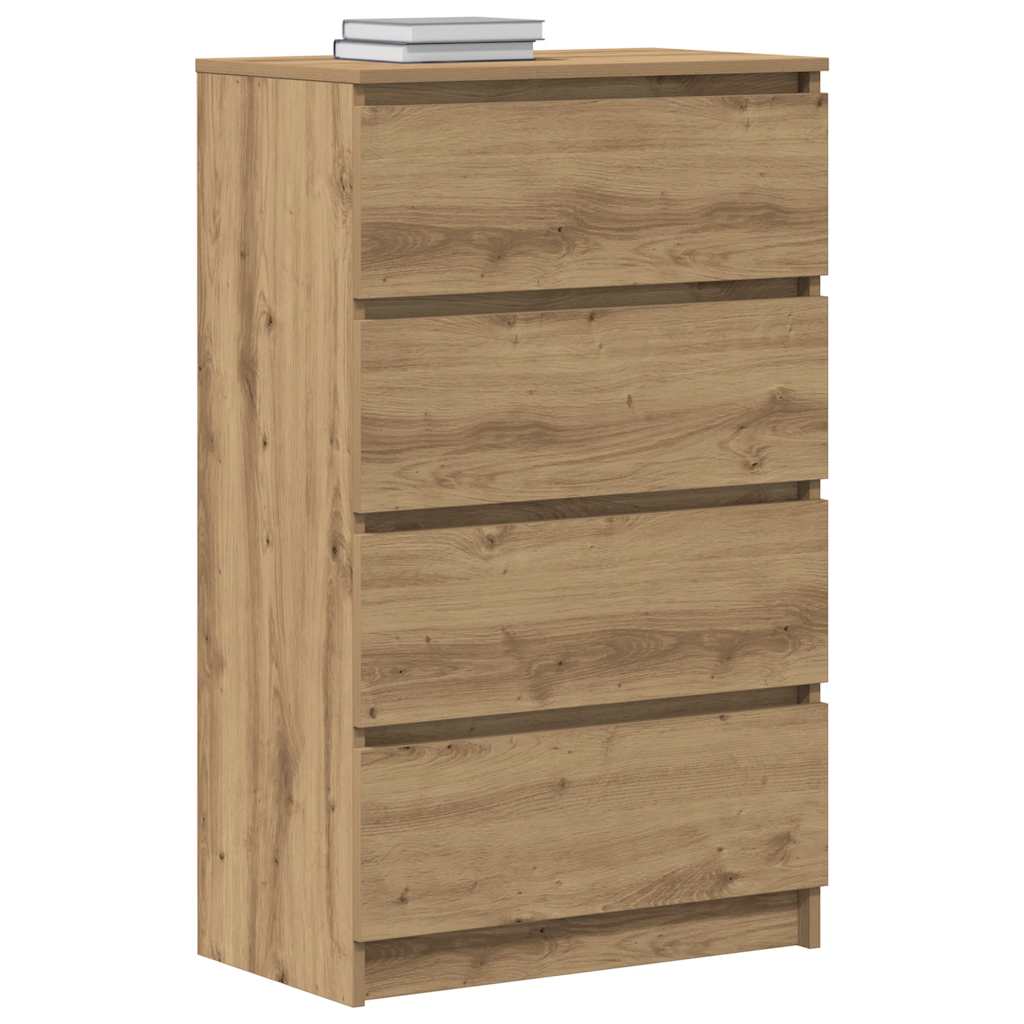 vidaXL Komoda Artisan Dąb 60x35x98,5 cm Drewno klejone