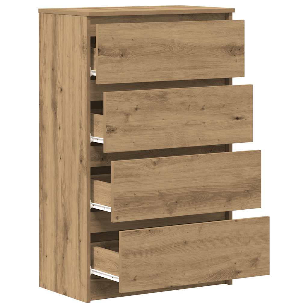 vidaXL Komoda Artisan Dąb 60x35x98,5 cm Drewno klejone