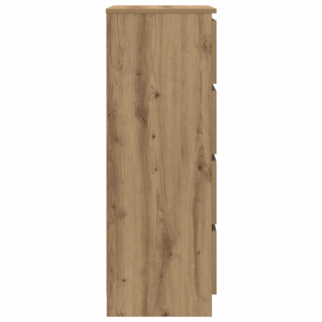 vidaXL Komoda Artisan Dąb 60x35x98,5 cm Drewno klejone