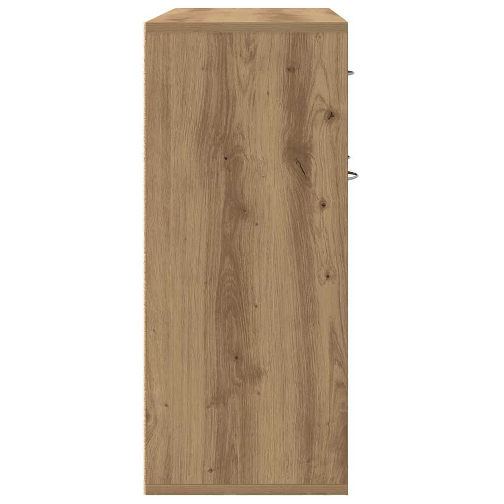 vidaXL Komoda Artisan Dąb 88x30x70 cm Drewno klejone