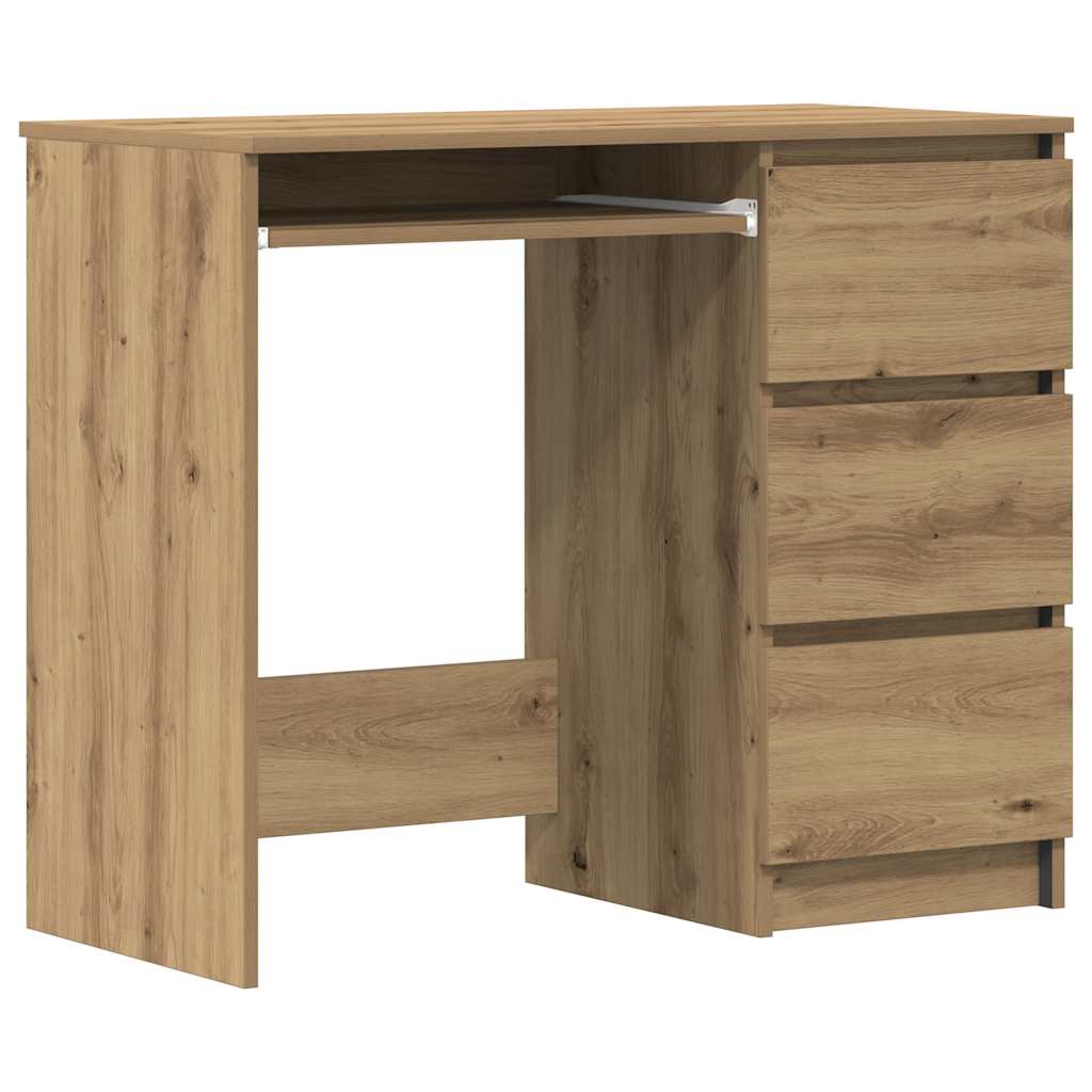 vidaXL Biurko Artisan Dąb 90x45x76 cm Drewno klejone