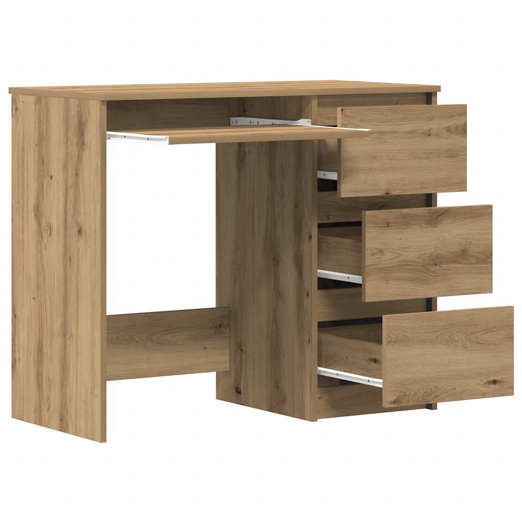 vidaXL Biurko Artisan Dąb 90x45x76 cm Drewno klejone