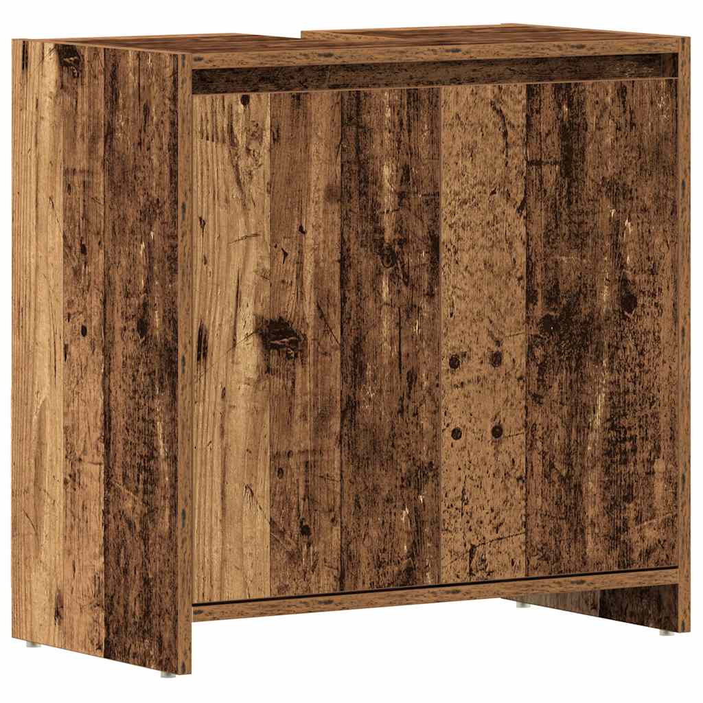 vidaXL Szafka pod umywalkę, stare drewno, 60x33x60 cm