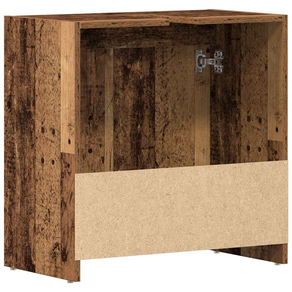 vidaXL Szafka pod umywalkę, stare drewno, 60x33x60 cm