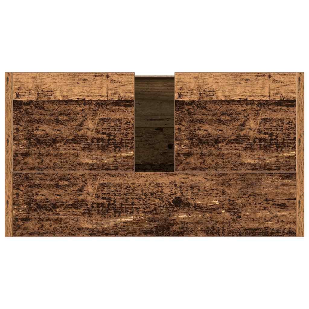 vidaXL Szafka pod umywalkę, stare drewno, 60x33x60 cm