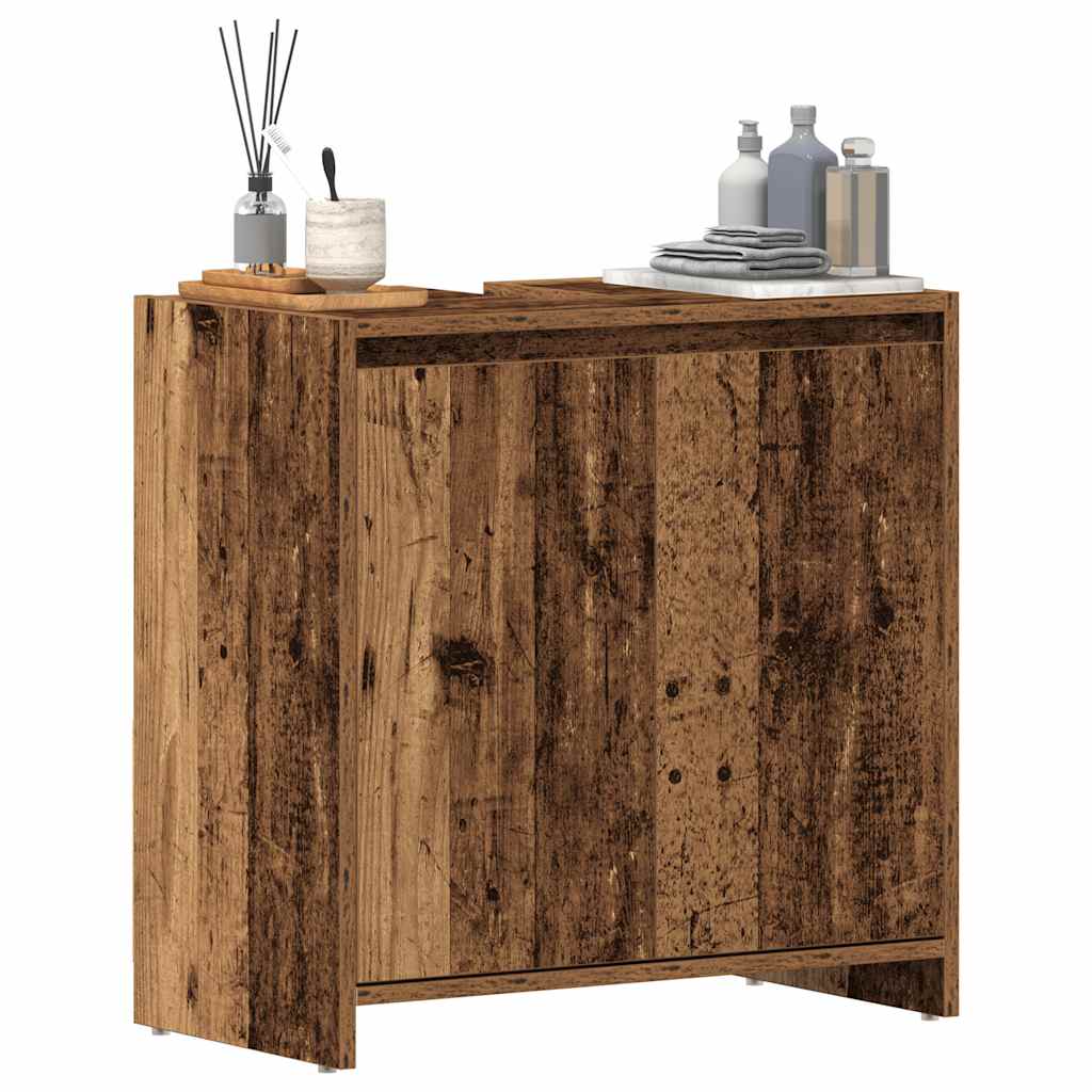 vidaXL Szafka pod umywalkę, stare drewno, 60x33x60 cm