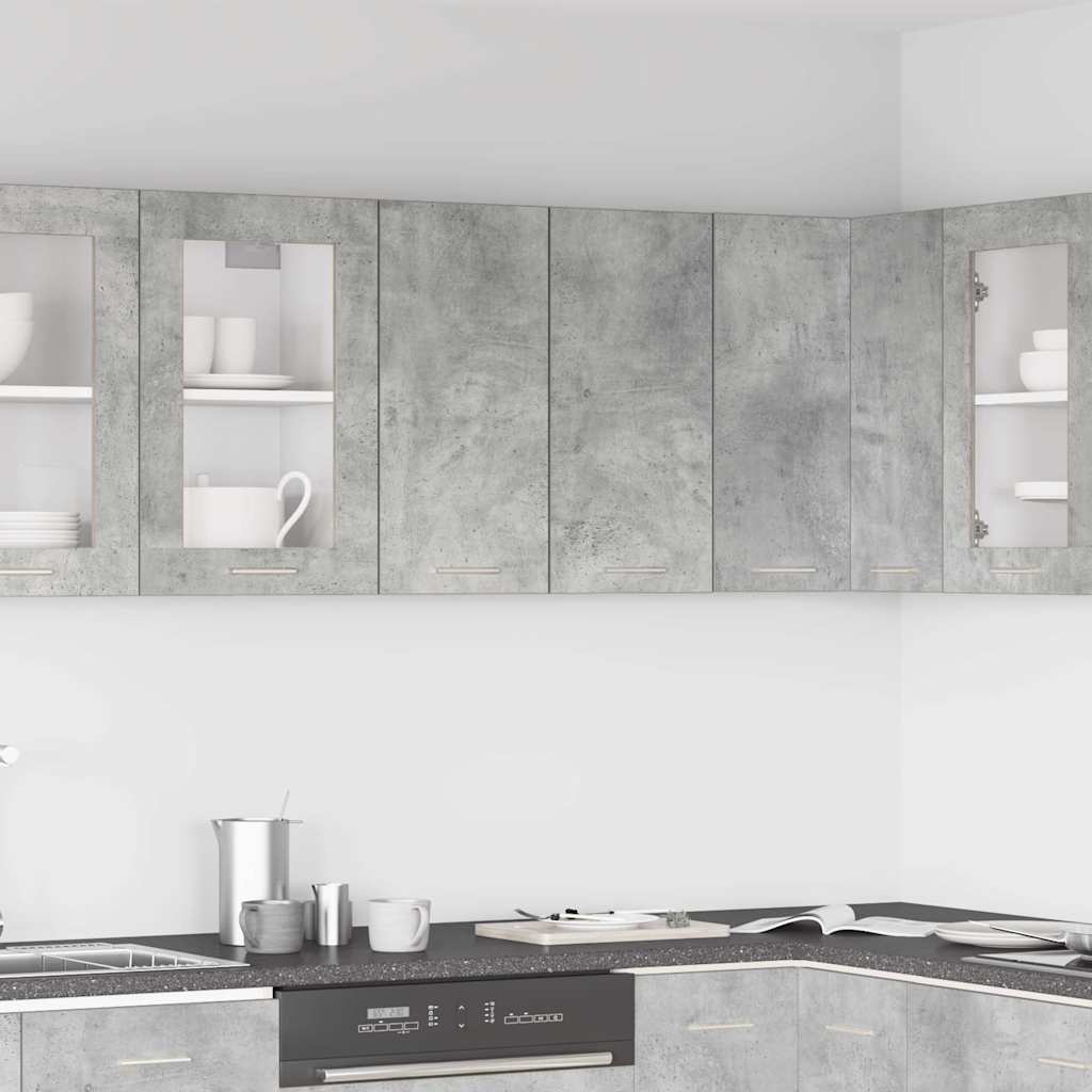 vidaXL Szafka ścienna kuchenna Betonowa szara 60x31x60 cm
