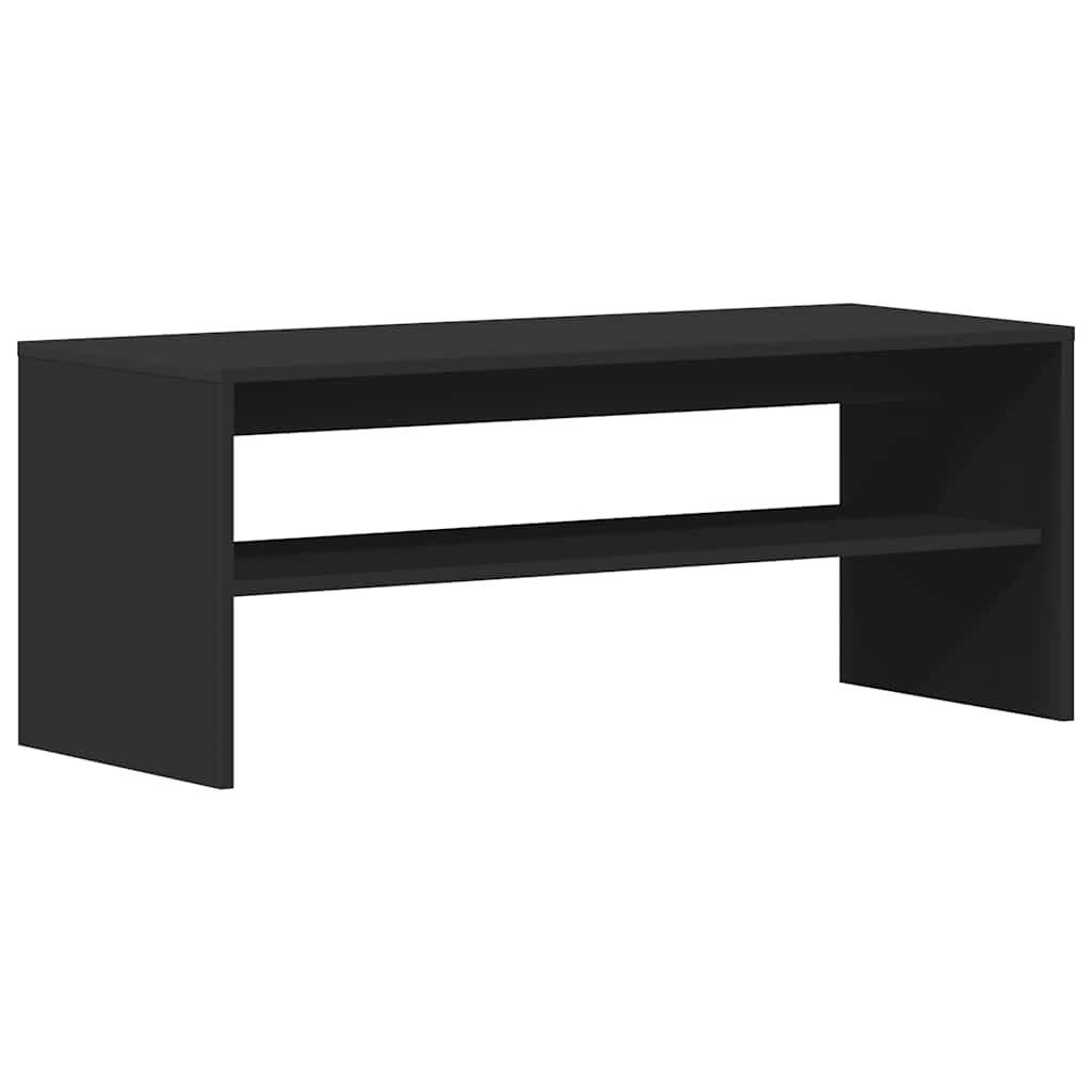 vidaXL Szafka pod TV, czarna, 100 x 40 x 40 cm, płyta wiórowa
