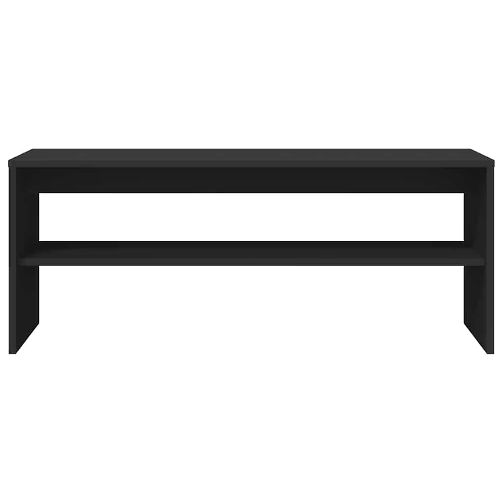 vidaXL Szafka pod TV, czarna, 100 x 40 x 40 cm, płyta wiórowa