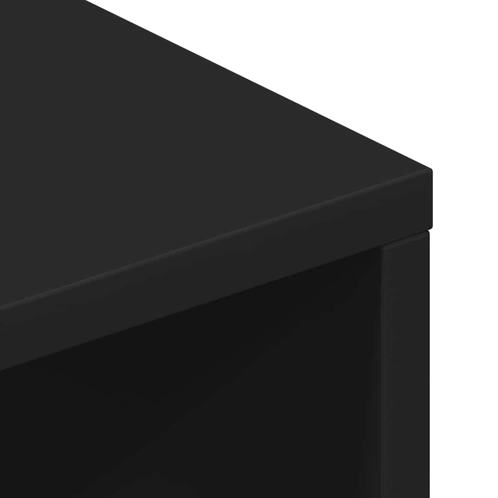 vidaXL Szafka pod TV, czarna, 100 x 40 x 40 cm, płyta wiórowa