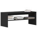vidaXL Szafka pod TV, czarna, 100 x 40 x 40 cm, płyta wiórowa