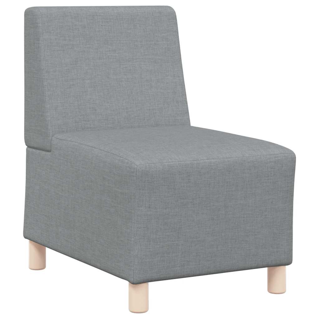 vidaXL Modułowa sofa bez podłokietników, jasnoszara, 55 cm, materiał