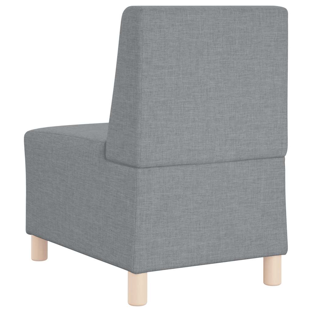 vidaXL Modułowa sofa bez podłokietników, jasnoszara, 55 cm, materiał