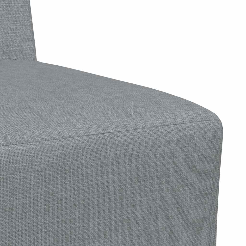 vidaXL Modułowa sofa bez podłokietników, jasnoszara, 55 cm, materiał