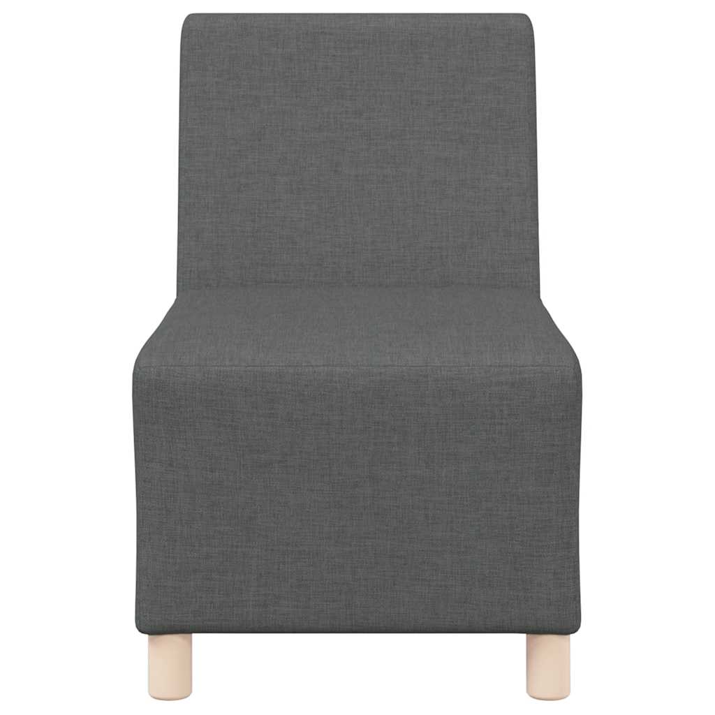 vidaXL Modułowa sofa bez podłokietników Ciemnoszara 55 cm Tkanina