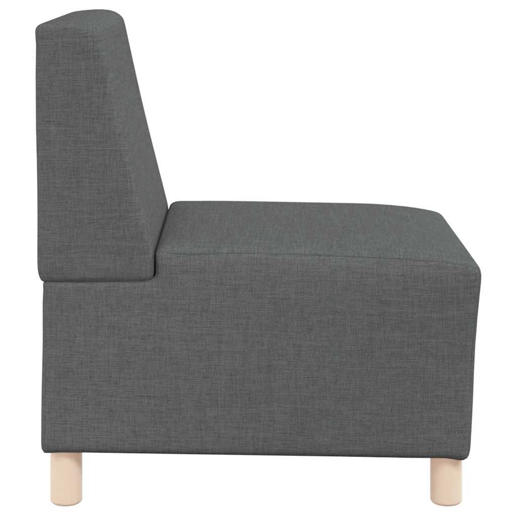 vidaXL Modułowa sofa bez podłokietników Ciemnoszara 55 cm Tkanina