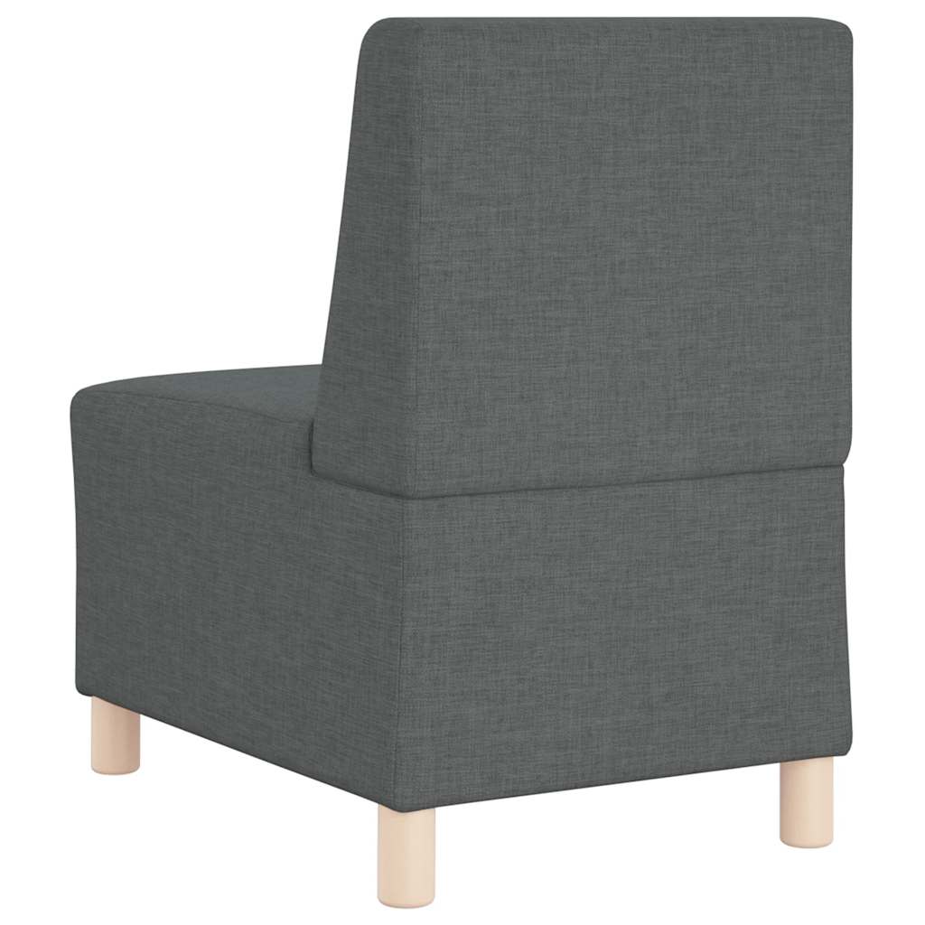 vidaXL Modułowa sofa bez podłokietników Ciemnoszara 55 cm Tkanina