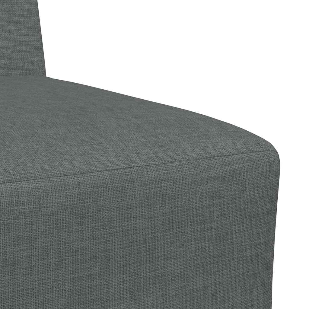 vidaXL Modułowa sofa bez podłokietników Ciemnoszara 55 cm Tkanina