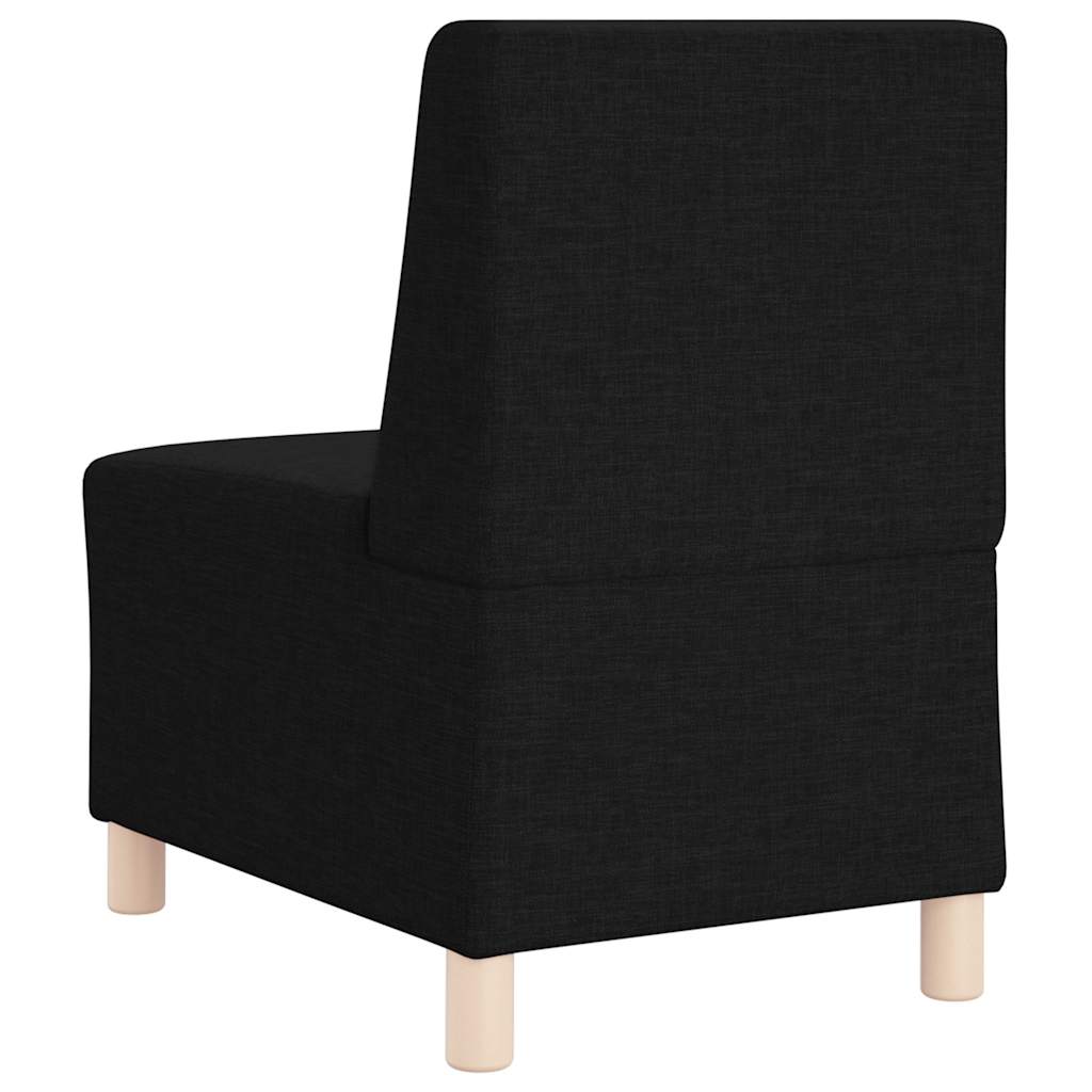 vidaXL Modułowa sofa bez podłokietników, czarna, 55 cm, materiał