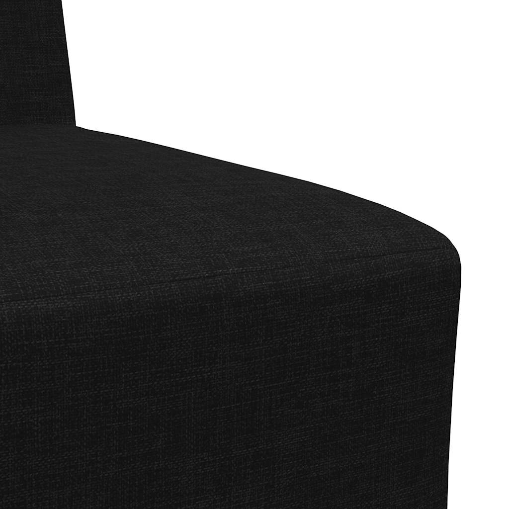 vidaXL Modułowa sofa bez podłokietników, czarna, 55 cm, materiał