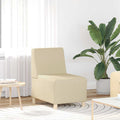 vidaXL Modułowa sofa bez podłokietników Kremowy tkanina