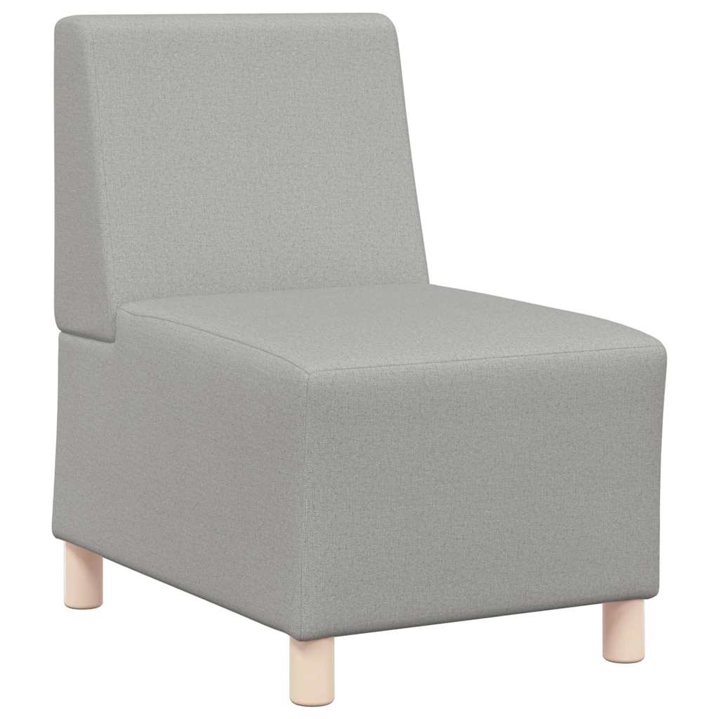 vidaXL Modułowa sofa bez podłokietników Szary chmur tkanina
