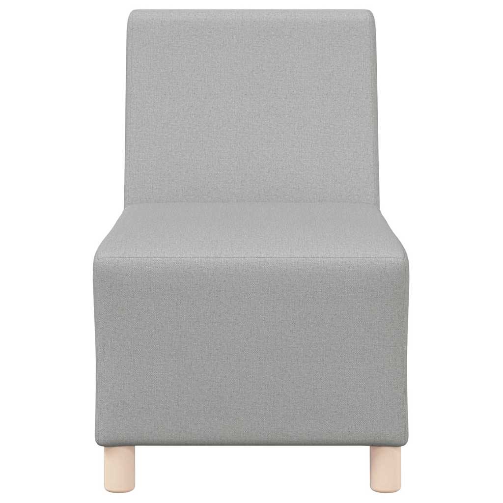 vidaXL Modułowa sofa bez podłokietników Szary chmur tkanina