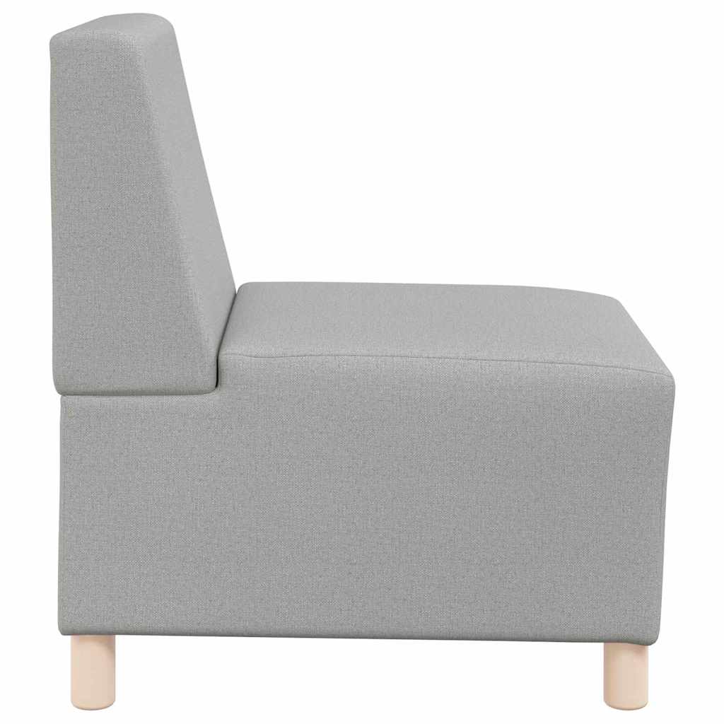 vidaXL Modułowa sofa bez podłokietników Szary chmur tkanina