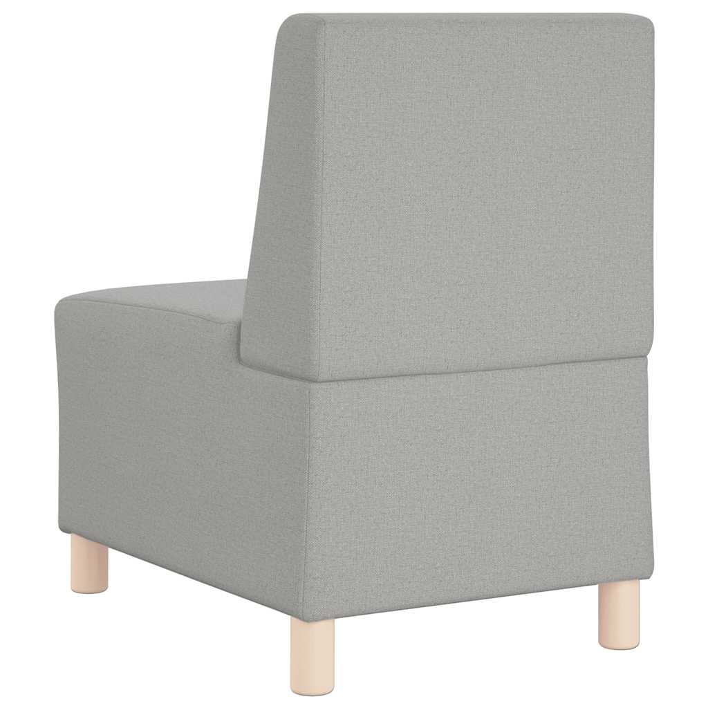 vidaXL Modułowa sofa bez podłokietników Szary chmur tkanina