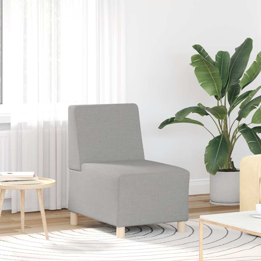 vidaXL Modułowa sofa bez podłokietników Szary chmur tkanina