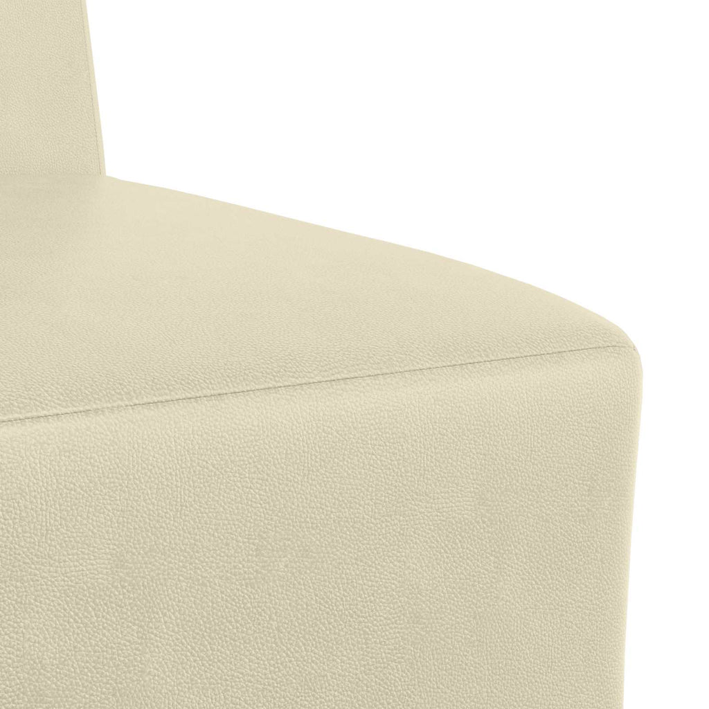 vidaXL Modułowa sofa bez podłokietników Kremowy 55 x 74 x 82 cm
