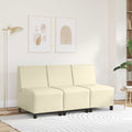 vidaXL Modułowa sofa bez podłokietników Kremowy 55 x 74 x 82 cm