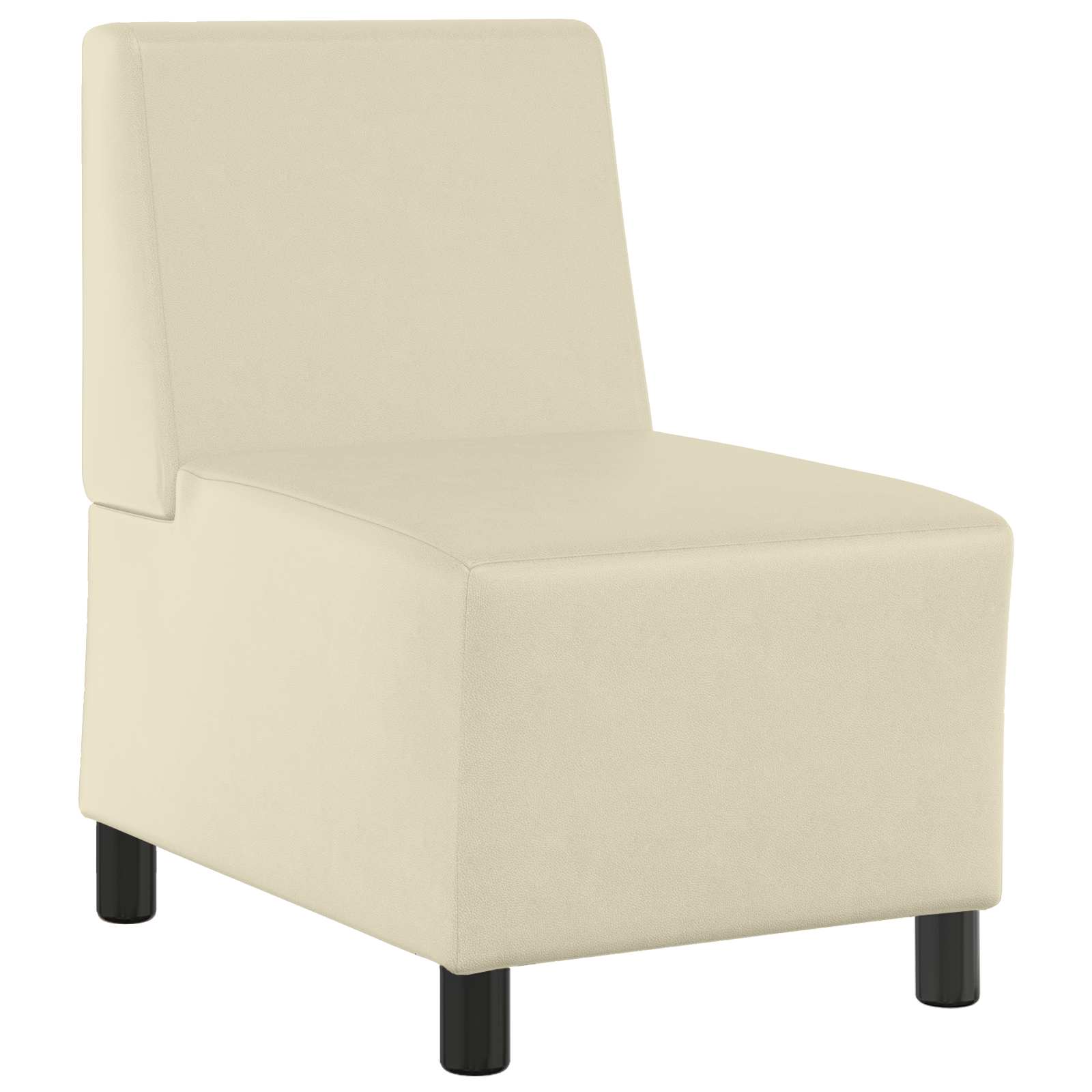 vidaXL Modułowa sofa bez podłokietników Kremowy 55 x 74 x 82 cm