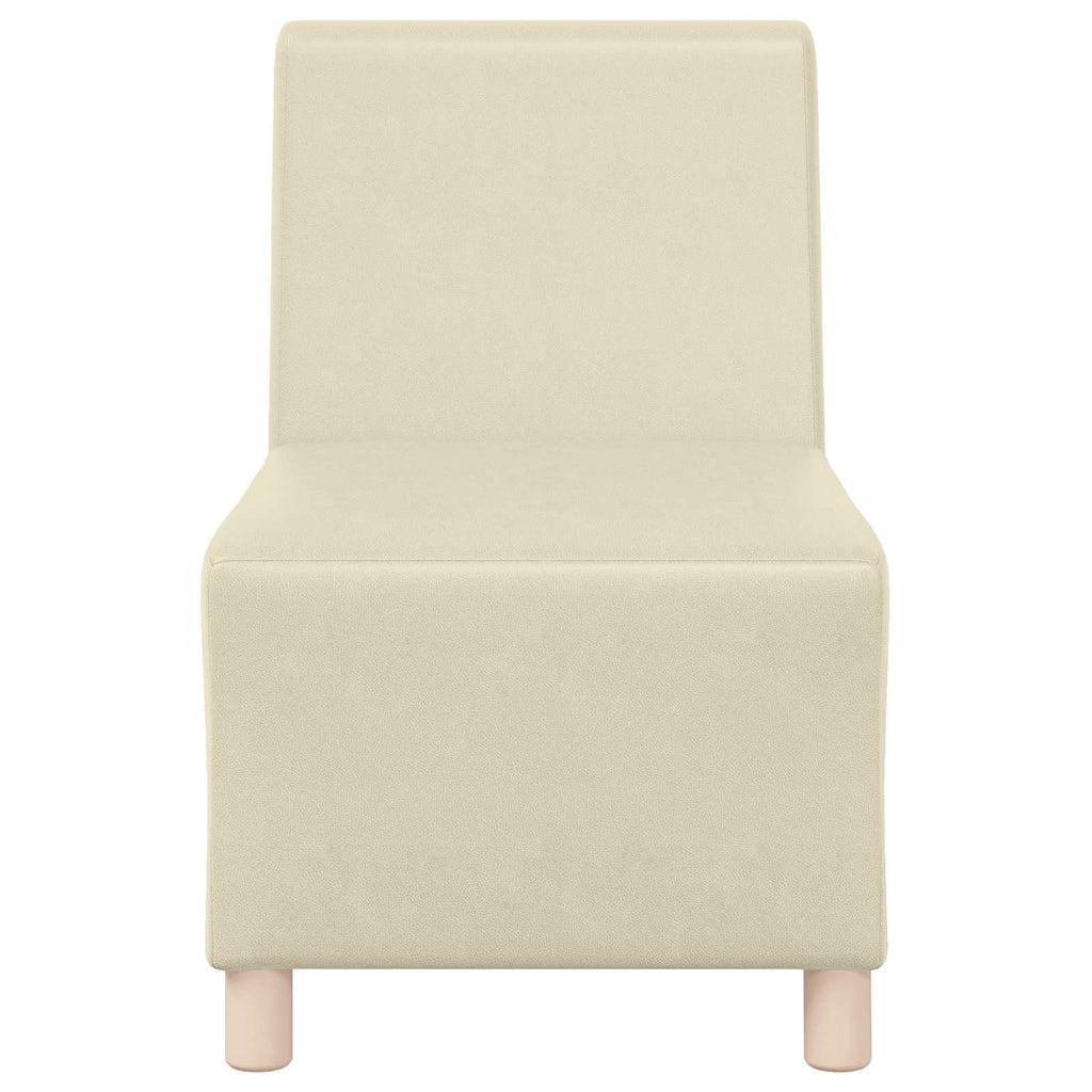 vidaXL Modułowa sofa bez podłokietników Kremowy 55 x 74 x 82 cm