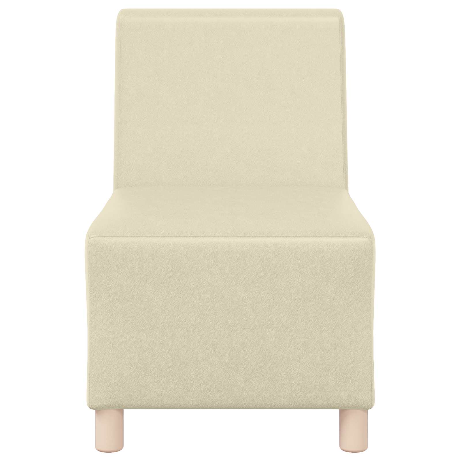 vidaXL Modułowa sofa bez podłokietników Kremowy 55 x 74 x 82 cm