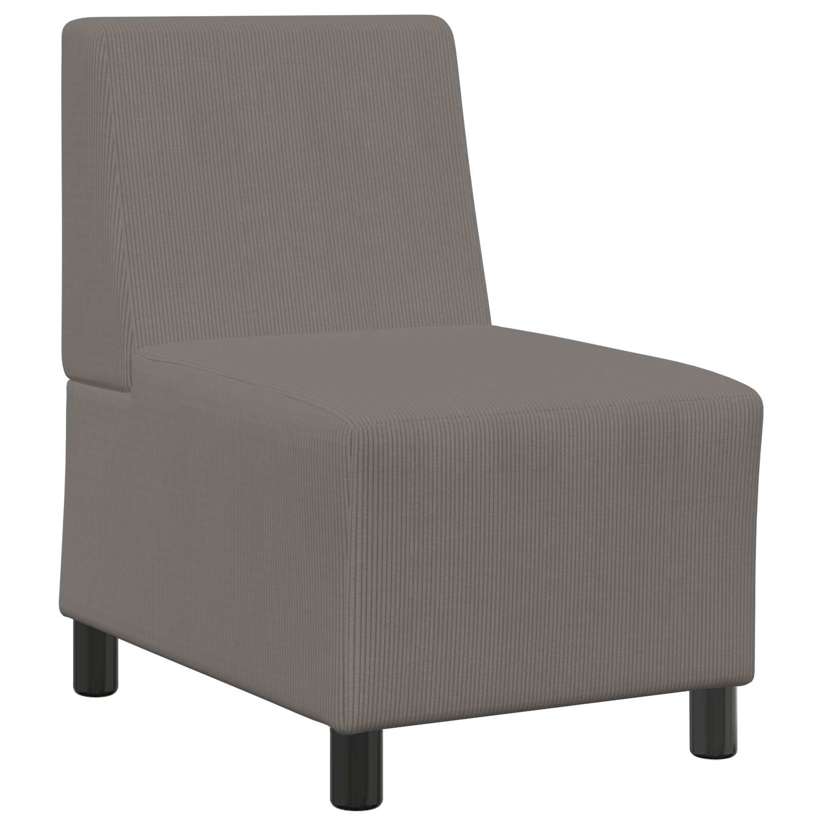 vidaXL Modułowa sofa bez podłokietników Jasnoszary 55 x 74 x 82 cm