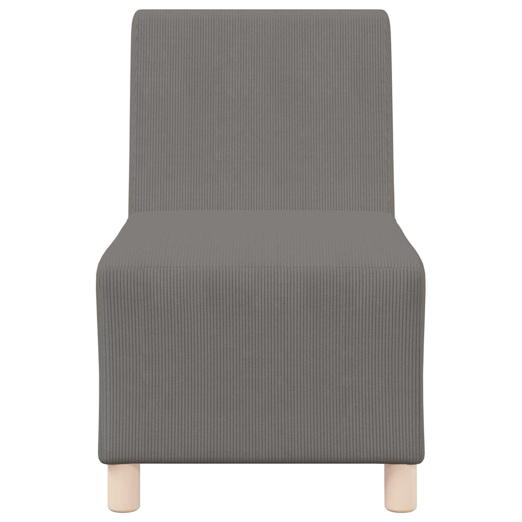vidaXL Modułowa sofa bez podłokietników Jasnoszary 55 x 74 x 82 cm