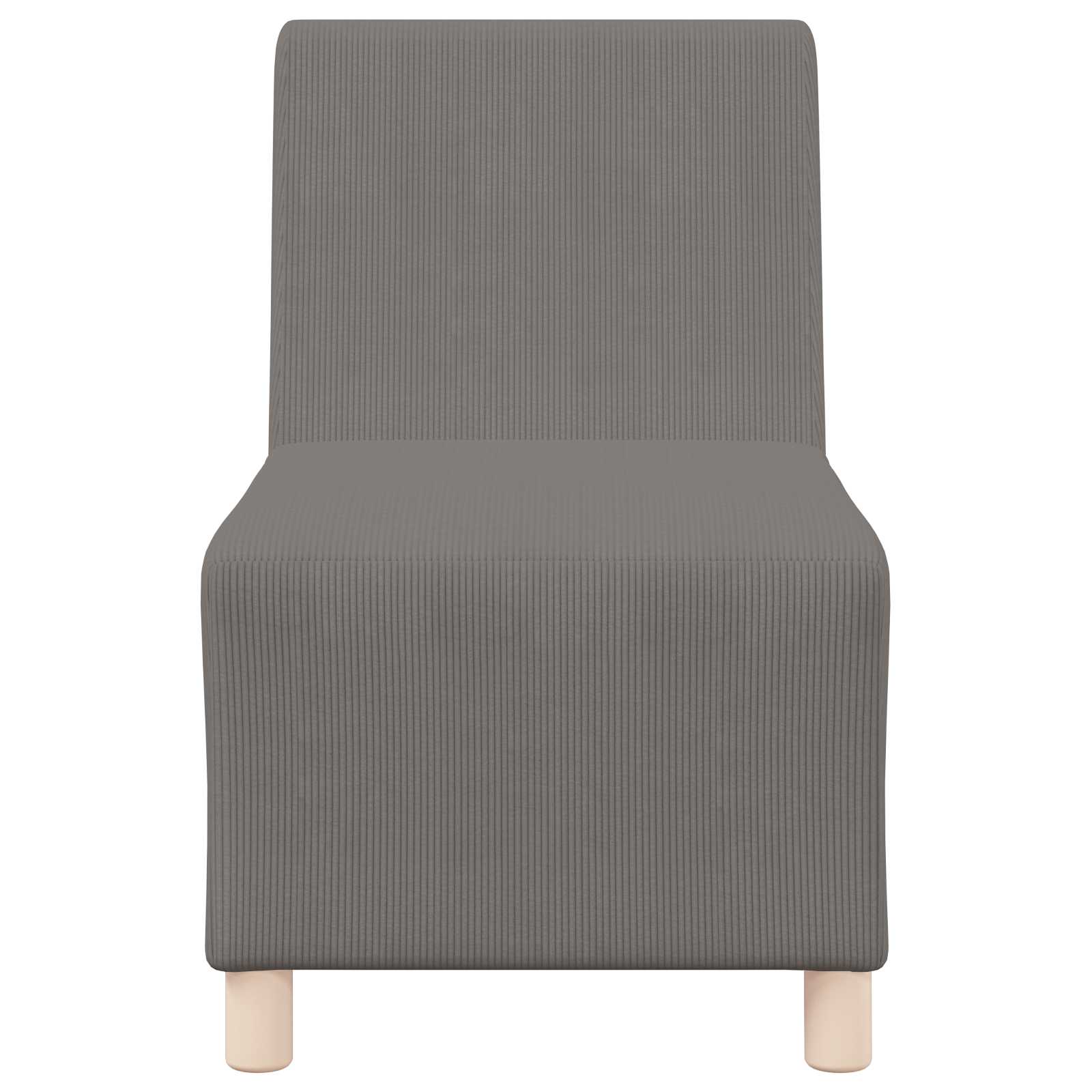 vidaXL Modułowa sofa bez podłokietników Jasnoszary 55 x 74 x 82 cm