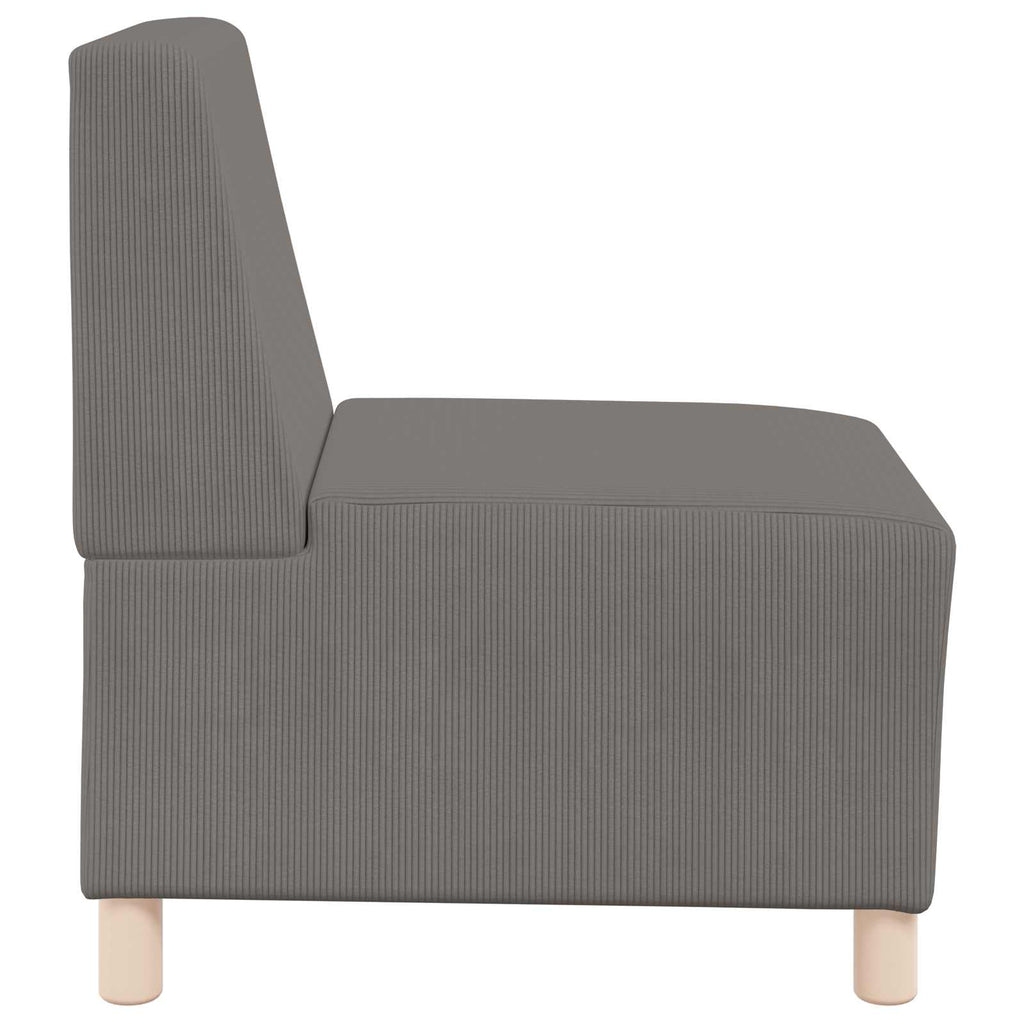vidaXL Modułowa sofa bez podłokietników Jasnoszary 55 x 74 x 82 cm