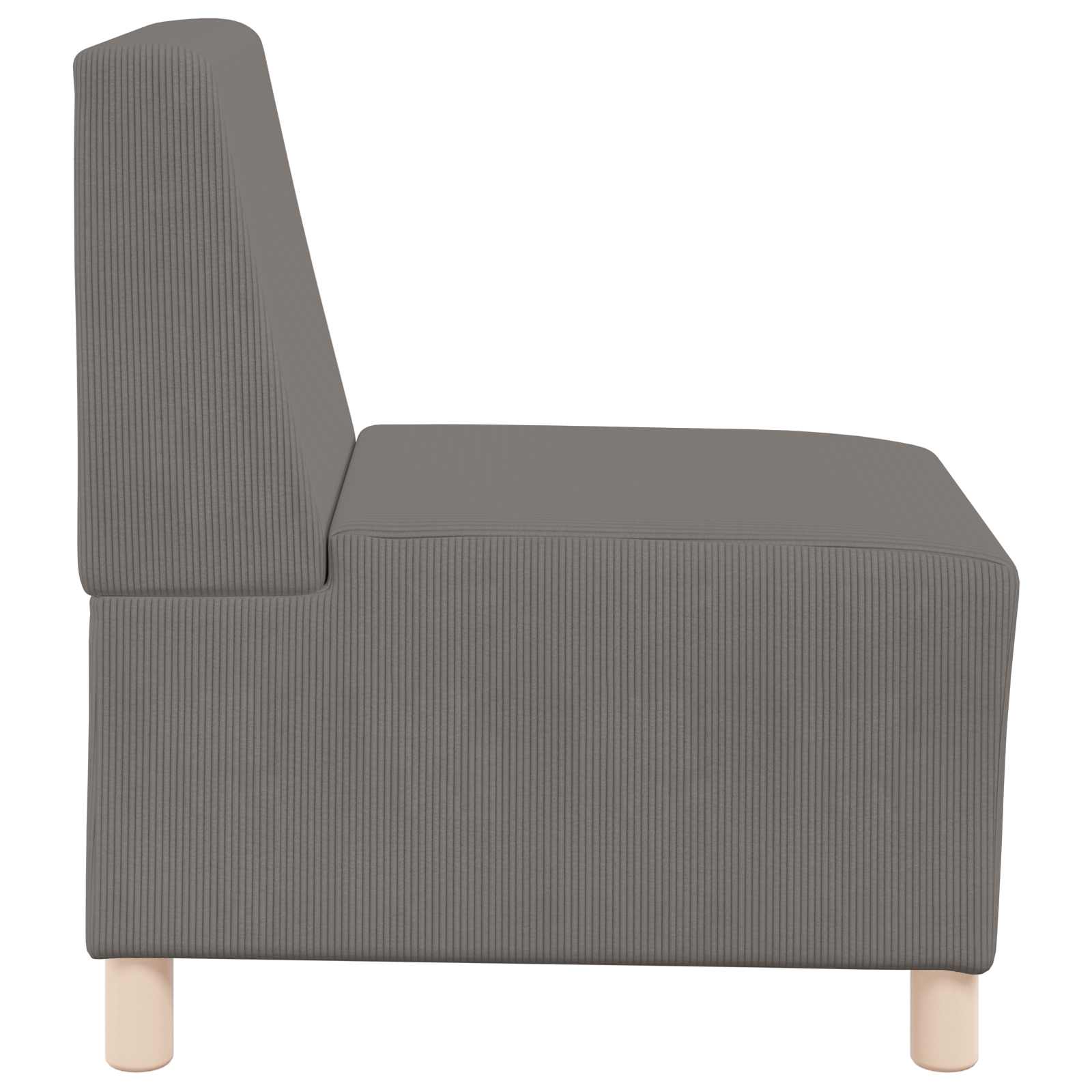 vidaXL Modułowa sofa bez podłokietników Jasnoszary 55 x 74 x 82 cm